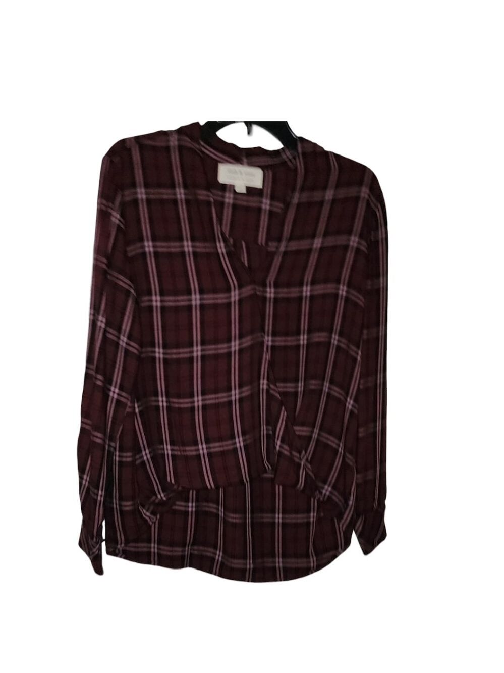 Cloth & Stone (Anthropologie) Plaid Blouse Size Medium